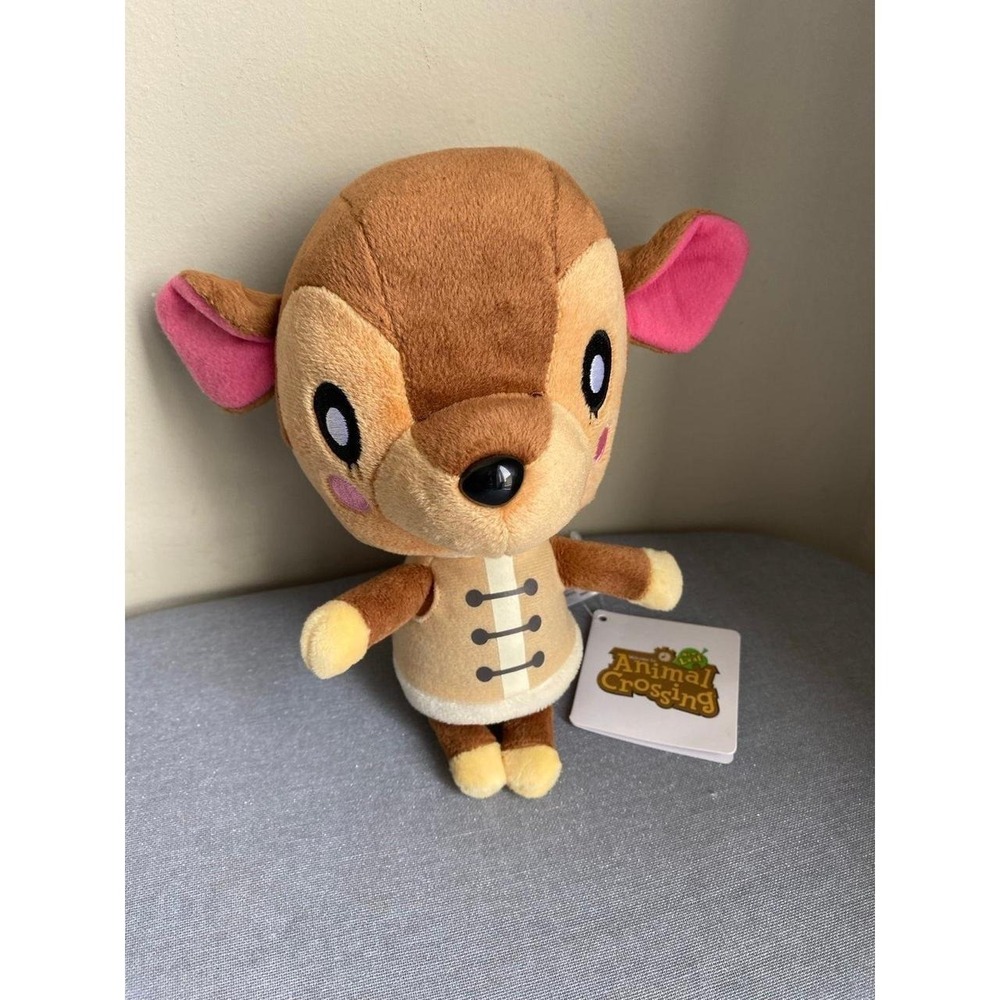Nintendo Sanei Animal Crossing Leaf Doll Fauna 7" Plush Animal 2015 sku35